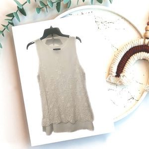 Nordstrom Karen Kane White Women's Layered Tank